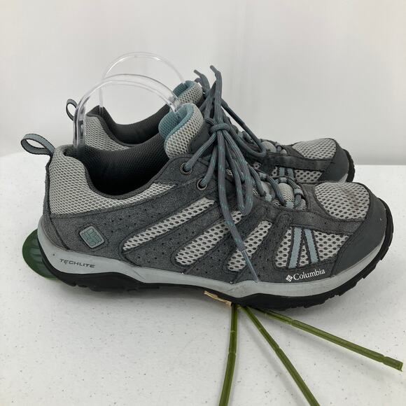 Columbia Gray Dakota Drifter Techlite Omni-Grip Low Lace Up Trail Hiking Shoes - Picture 3 of 11